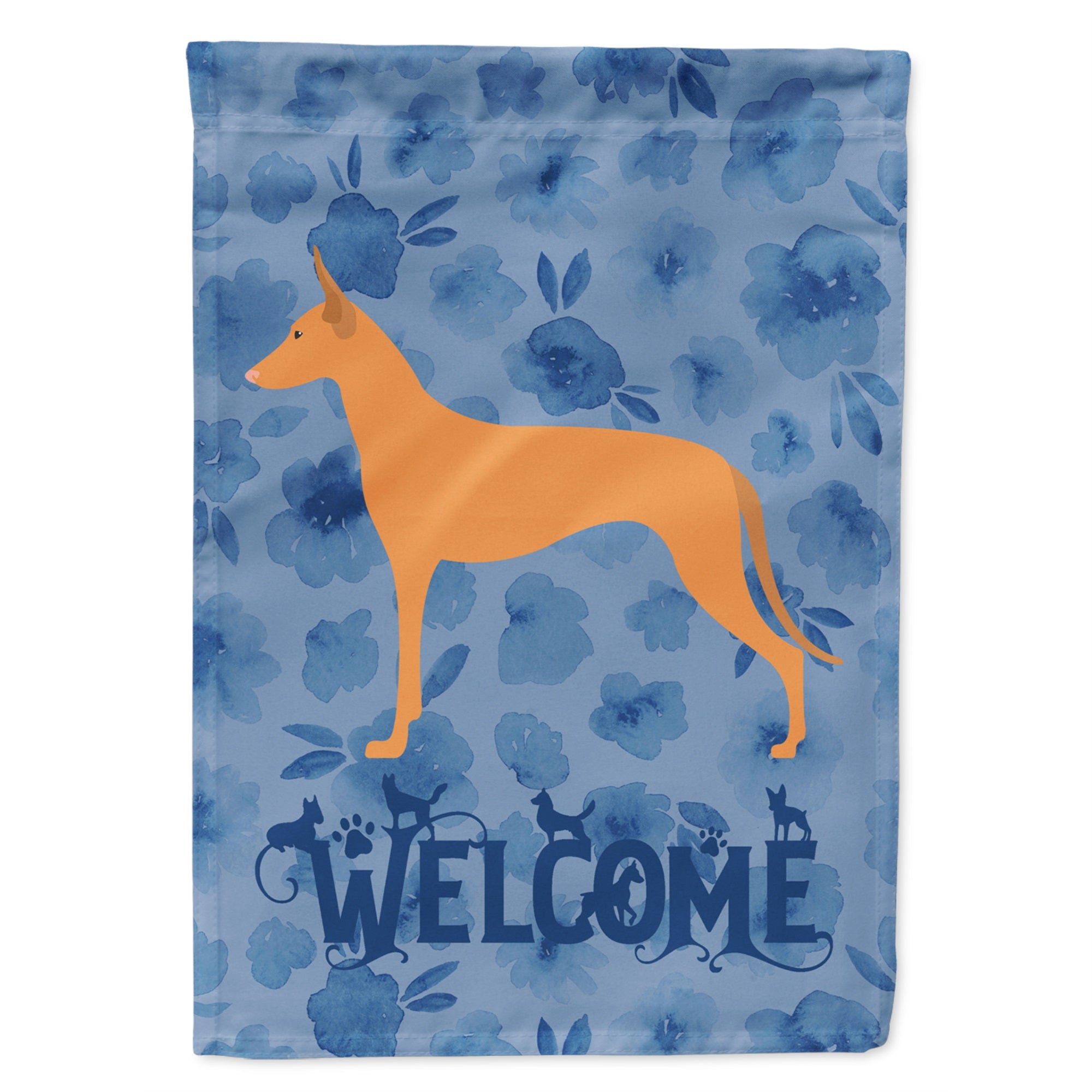 Pharaoh Hound Welcome Flag Garden Size